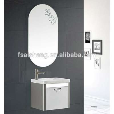 AS-23039 Hot Selling Stainless Steel Wall Mounted Bathroom Wash Basin Mirror Cabinet