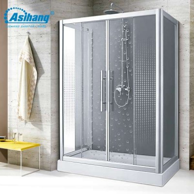 aluminum aviation material frame whole glass shower room