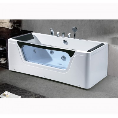 Portable Indoor Three side skirt Bathroom whirlpool Bathtub for shower