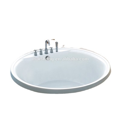 high quality small round built-in acrylic hydro spa hot tub