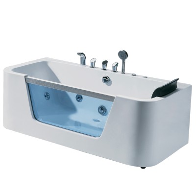 Popular fashion freestanding acrylic whirlpool jaccuzi bathtub